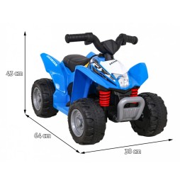 Quad Honda 250X TRX pentru copii - albastru cu claxon și LED