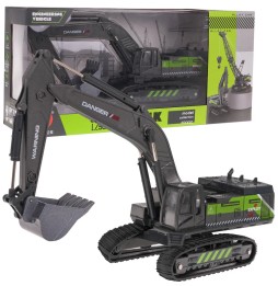 Metal Black-Green Excavator for Kids