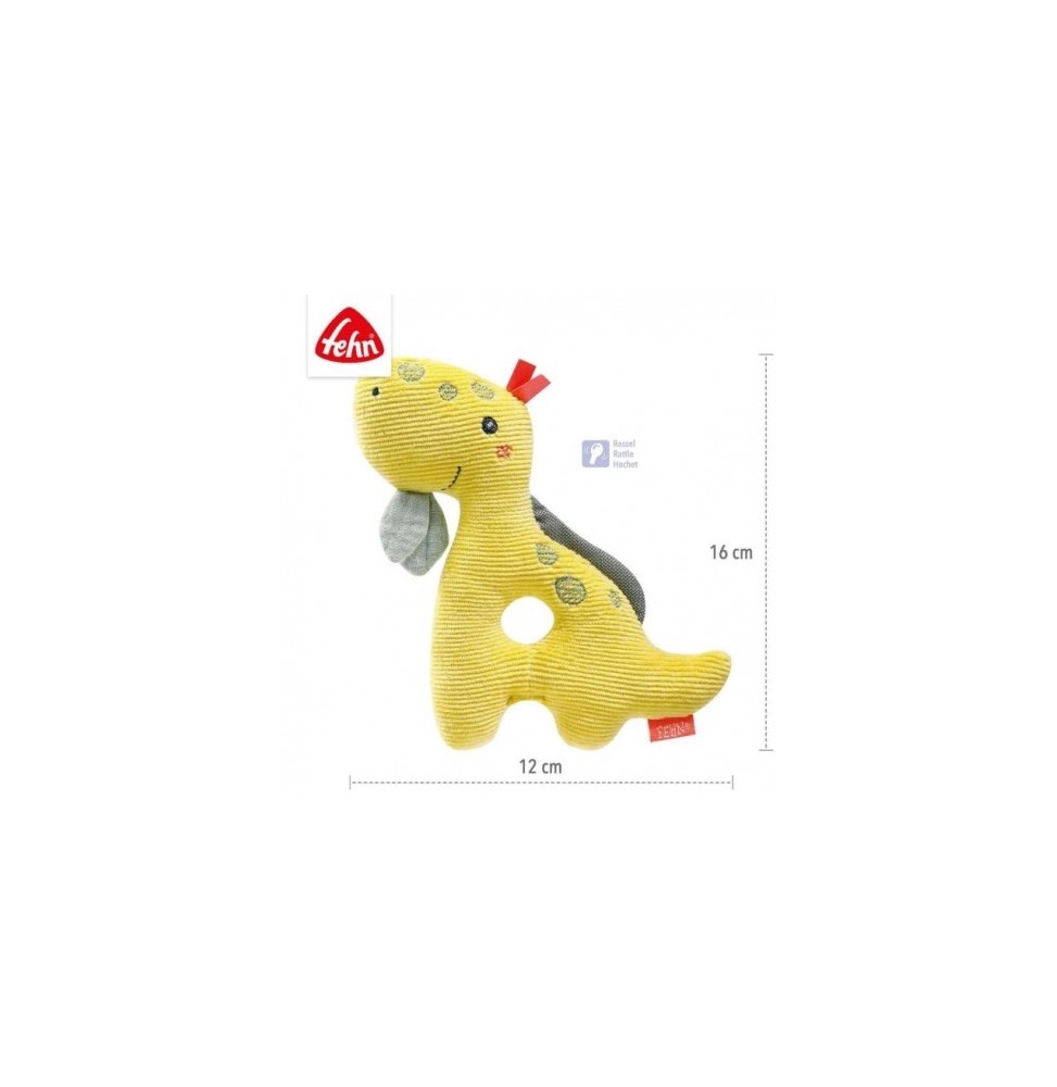 Soft Dinosaur Rattle Plush Toy for Kids