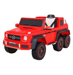 Mercedes G63 AMG autko na akumulator czerwony z pilotem