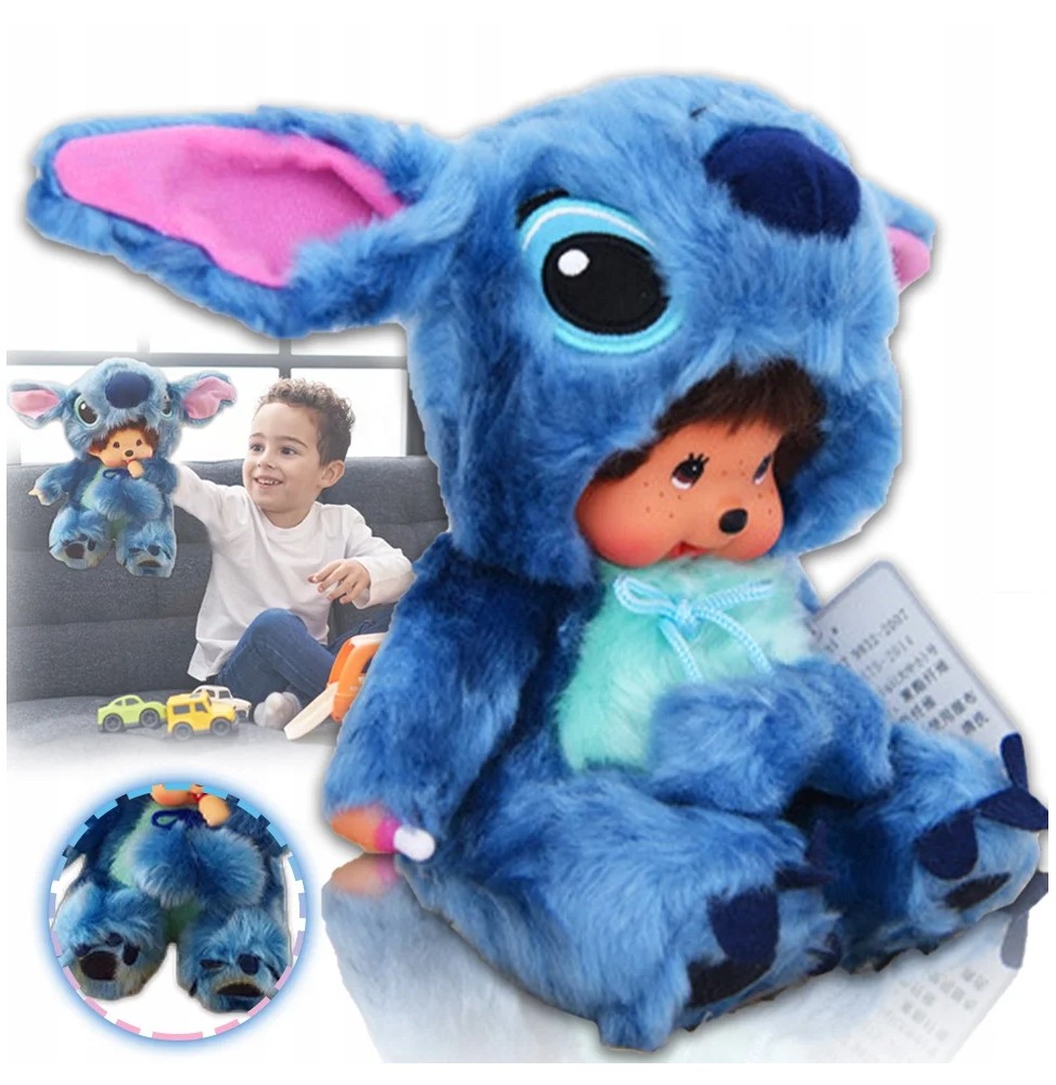 Monchhichi Stitch Plush Doll 20 cm