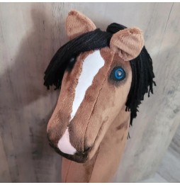 Hobby horse KOKOS 3D - niebieski z ogłowiem