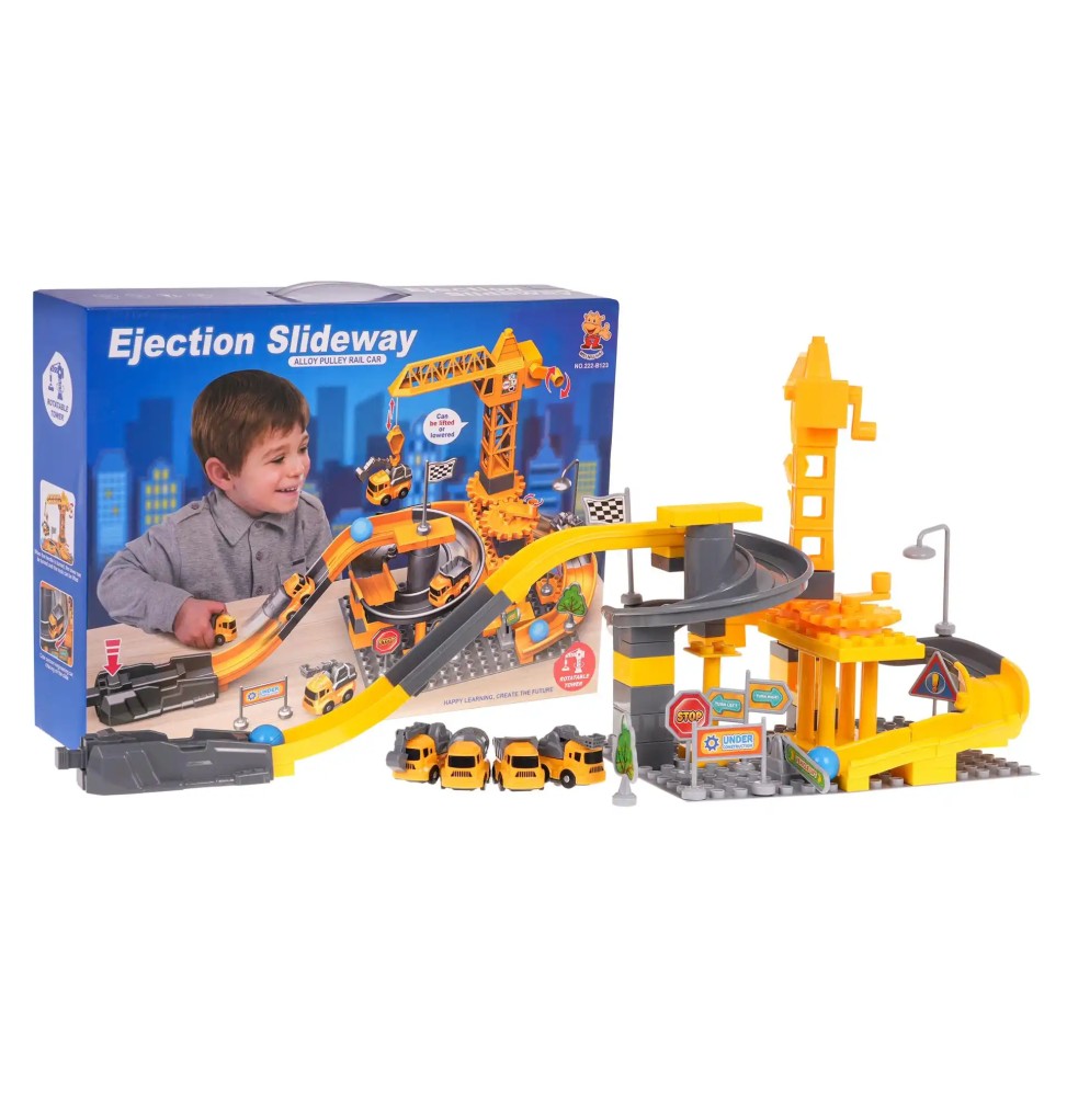 Construction Site with Vehicles for Kids