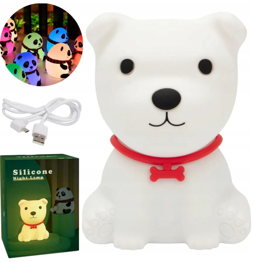 Silicone Dog Night Light for Kids