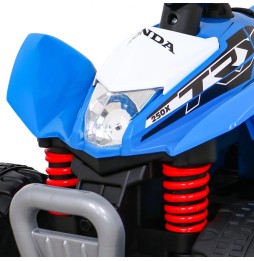 Quad Honda 250X TRX pentru copii - albastru cu claxon și LED