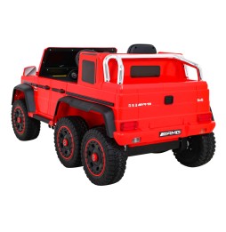 Mercedes G63 AMG autko na akumulator czerwony z pilotem