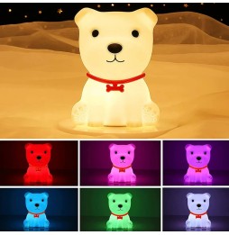 Silicone Dog Night Light for Kids