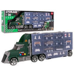 Toy Truck Set with Launcher and Accessories