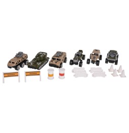 Toy Truck Set with Launcher and Accessories