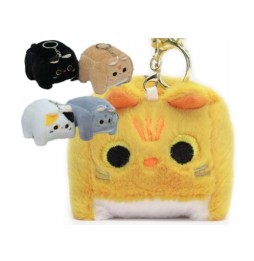 Plush Cat Keychain for Keys