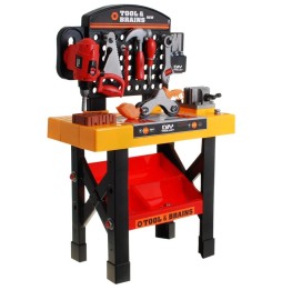 2-in-1 Tool Workshop for Kids 3+ with Accessories