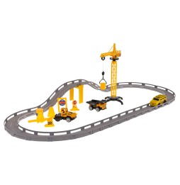 Racing Track with Construction Cars