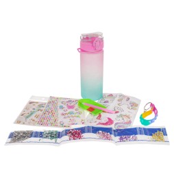 Unicorn Water Bottle with Decoration Accessories