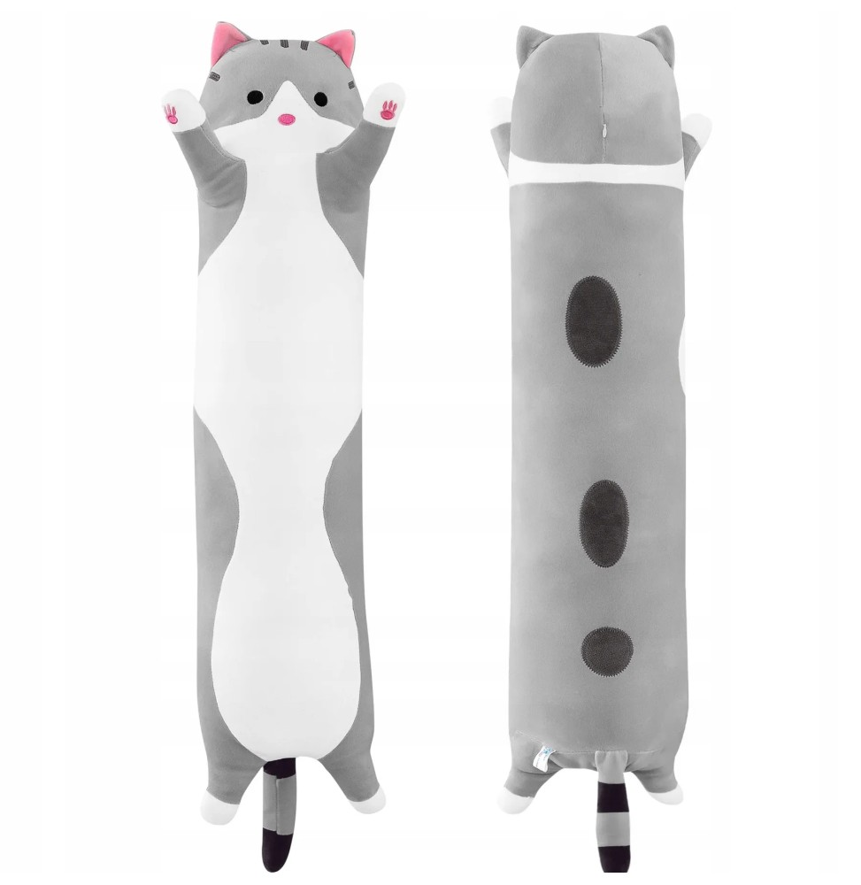 Plush Cat Toy 70cm Gray