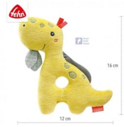 Soft Dinosaur Rattle Plush Toy for Kids