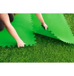 Green Foam Mat for Garden Pool 9 pcs. 78x78cm