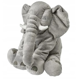 Plush Elephant Cuddle Toy 70 cm Gray