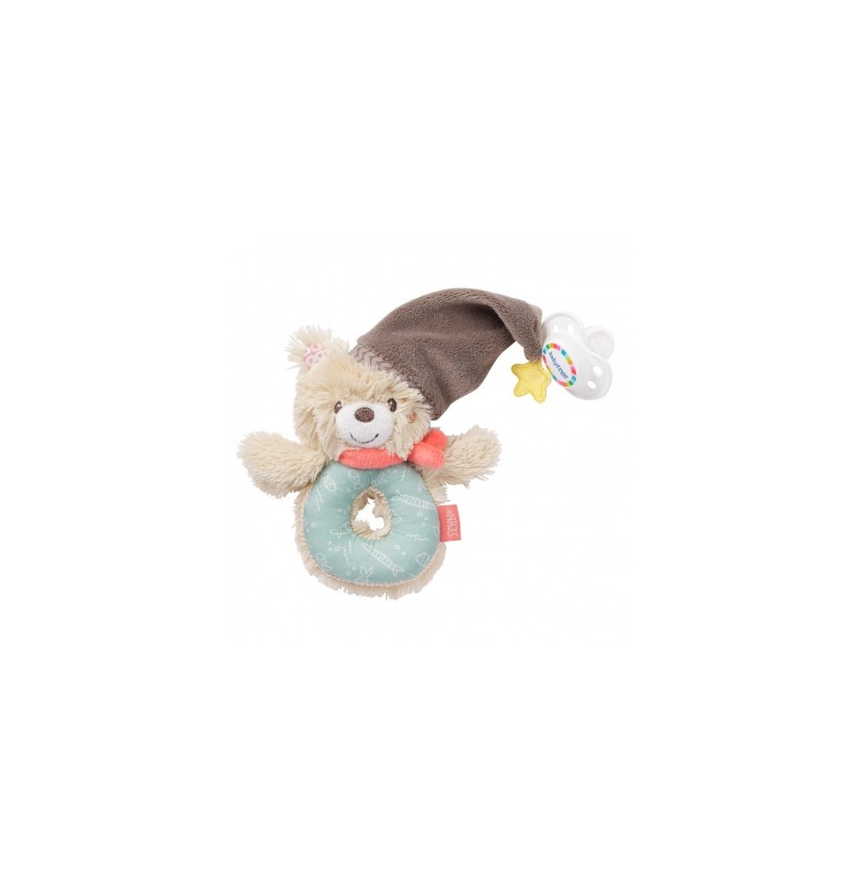 Bruno Bear Plush Rattle - Cute and Soft