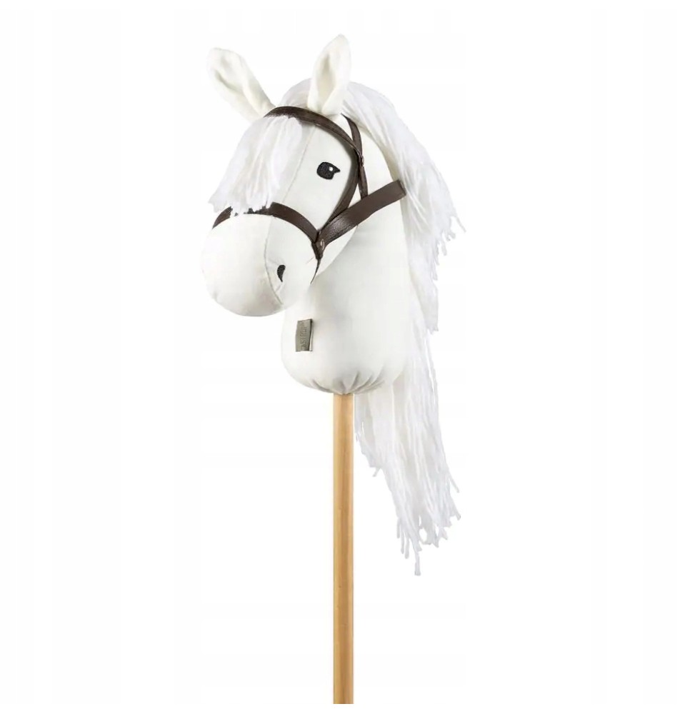 White Hobby Horse Stick Pony by Astrup