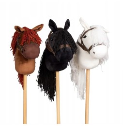 White Hobby Horse Stick Pony by Astrup