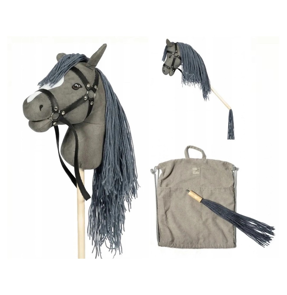 Hobby Horse Stick Horse Gray with Cover