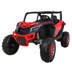 Buggy utv-mx dla dzieci czerwony z pilotem audio led 4x4