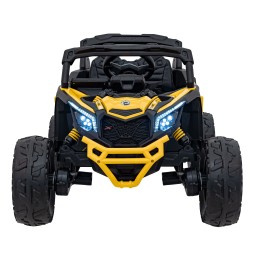 Vehicul ATV CAN-AM Maverick galben pentru copii