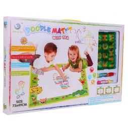 Water Drawing Mat for Kids with Disappearing Art