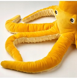 IKEA Blavingad Octopus 80cm Yellow Plush