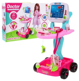 Pink Doctor's Cart with Accessories