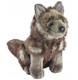 20 cm Black Wolf Plush Toy