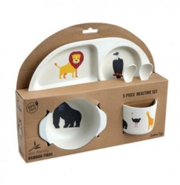 Children's Melamine Dish Set - 5 Pieces