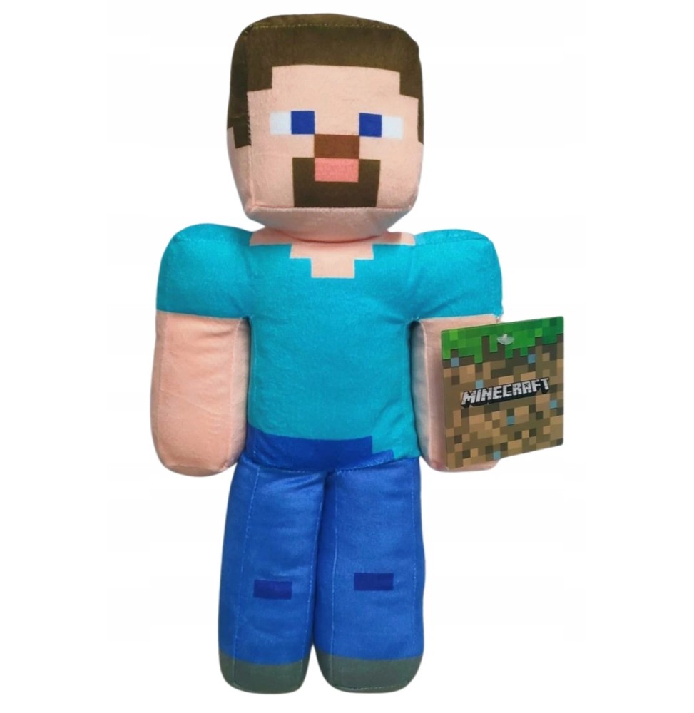 Large Minecraft Steve Plush Toy 35cm