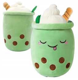 Green Bubble Tea Plush Toy 35 cm