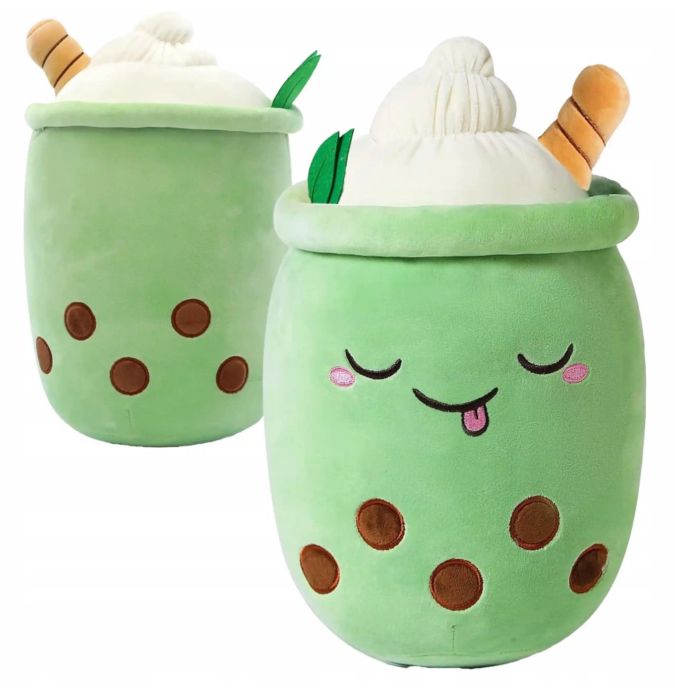 Green Bubble Tea Plush Toy 35 cm