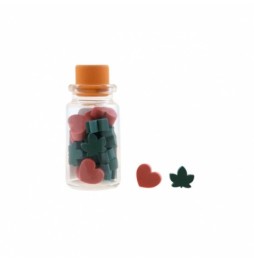 Gorjuss Mini Erasers in Glass Bottle