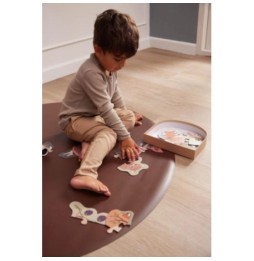 Filibabba non-slip brown floor mat