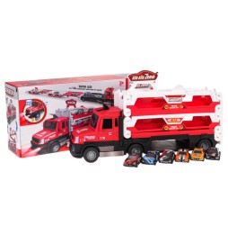 2-in-1 Truck with Catapult for Kids - Red