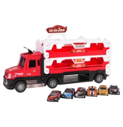 2-in-1 Truck with Catapult for Kids - Red