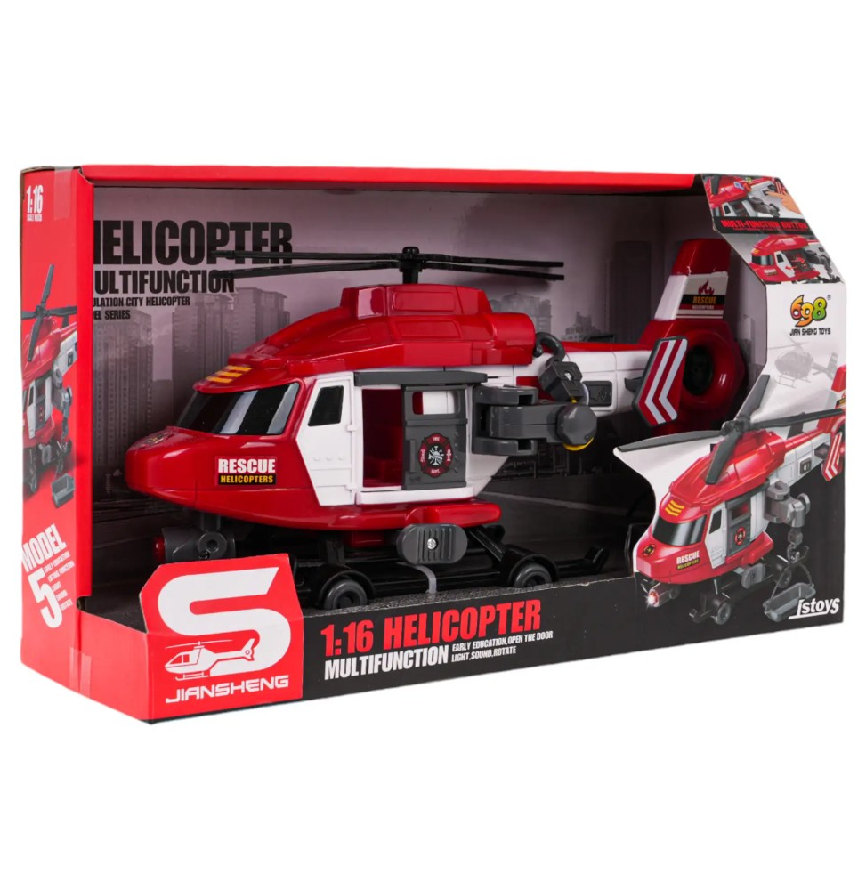 1:16 Scale Rescue Helicopter for Kids