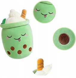 Green Bubble Tea Plush Toy 35 cm