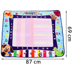 Water Mat for Kids 3+ with Markers and Stencils