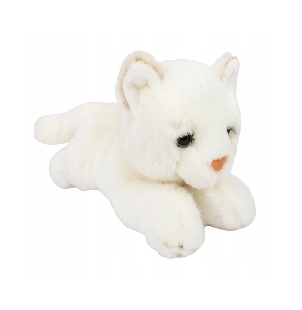 24 cm White Plush Cat Toy