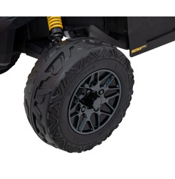 Vehicul ATV CAN-AM Maverick galben pentru copii