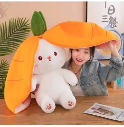 Large Rabbit Plush Strawberry Carrot