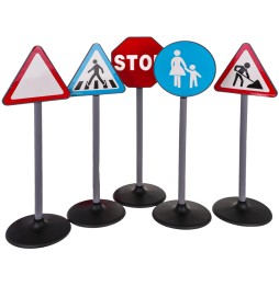 Children's Road Sign Set - 5 Pieces