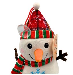 Christmas Plush Snowman with Scarf