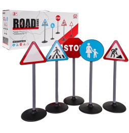 Children's Road Sign Set - 5 Pieces