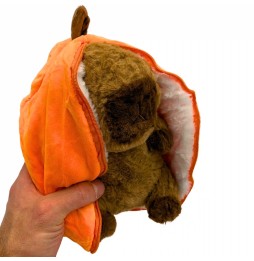 Orange Capybara Toy 25 cm Plush