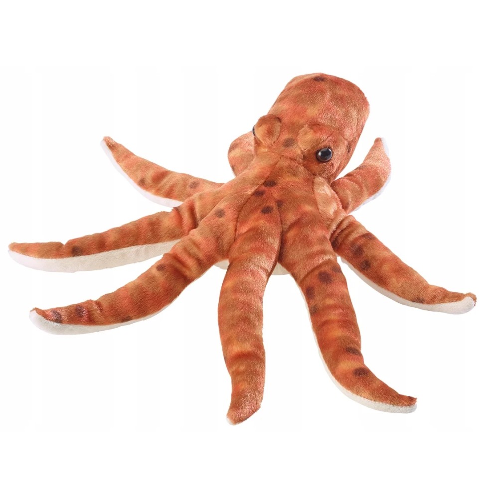 Brown Octopus Plush Toy 28 cm